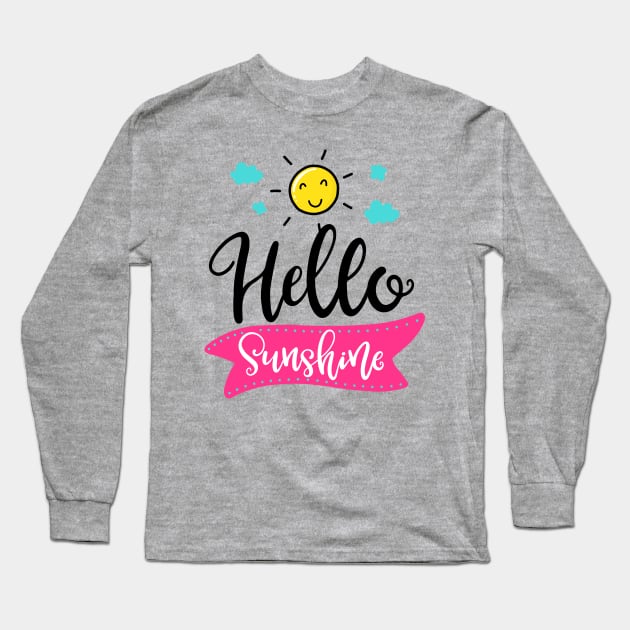 Hello sunshine Long Sleeve T-Shirt by ByVili